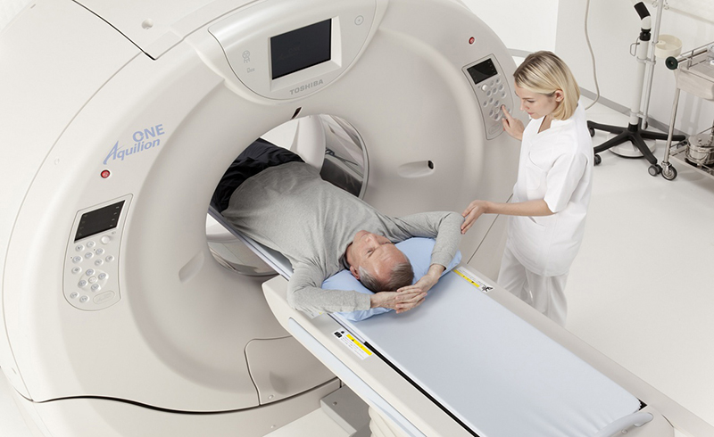 Hình ảnh mô tả phương pháp chụp CT hệ tiết niệu